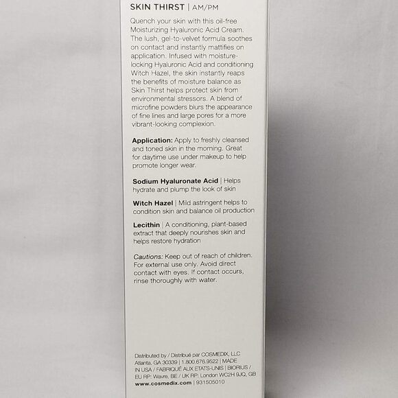 Cosmedix - Skin Thirst Moisturizing Hyaluronic Acid Cream - Picture 3 of 10